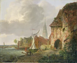 Das Märztor in Buxtehude, 1830